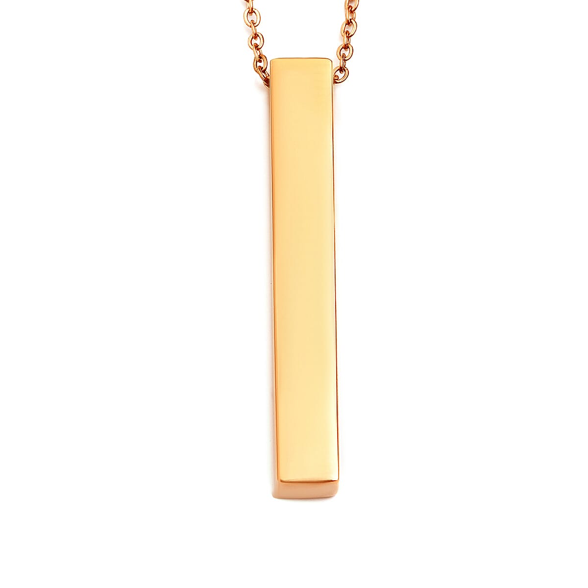 Bar Necklace in Yellow Gold Tone Stainless Steel 3623471 4