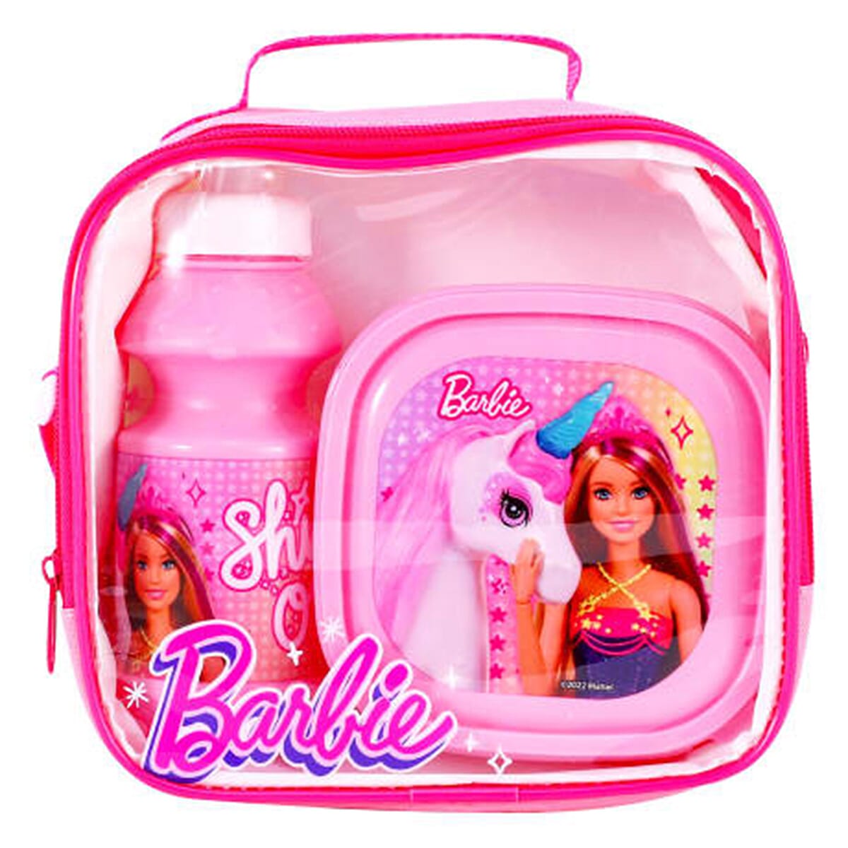 Barbie 3 Piece Lunch Set - Pink 8512649 1