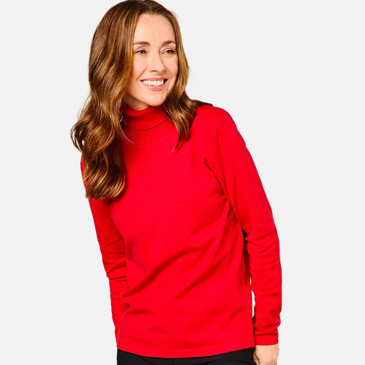 Women's Knitted Jumper with Roll Neck 8107658 0