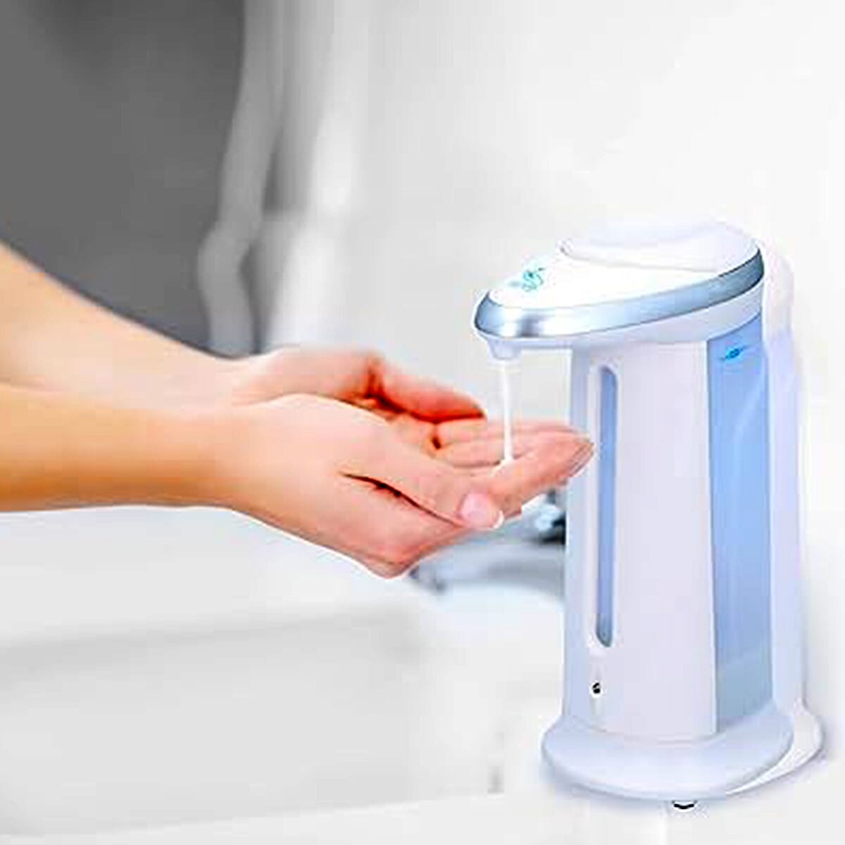 Bath and Shower Soap Dispenser - Automatic - with Sensor Hands Free Soap Dispenser Motion Activated (330ml) 7798083 1