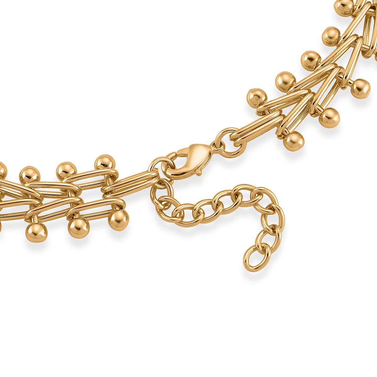 Beaded Necklace (Size - 18-2 Ext) in Yellow Gold Tone 8259788 5