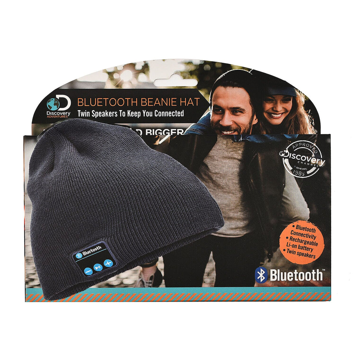 Beanie Hat with Bluetooth Headphone - Grey 7283320 3