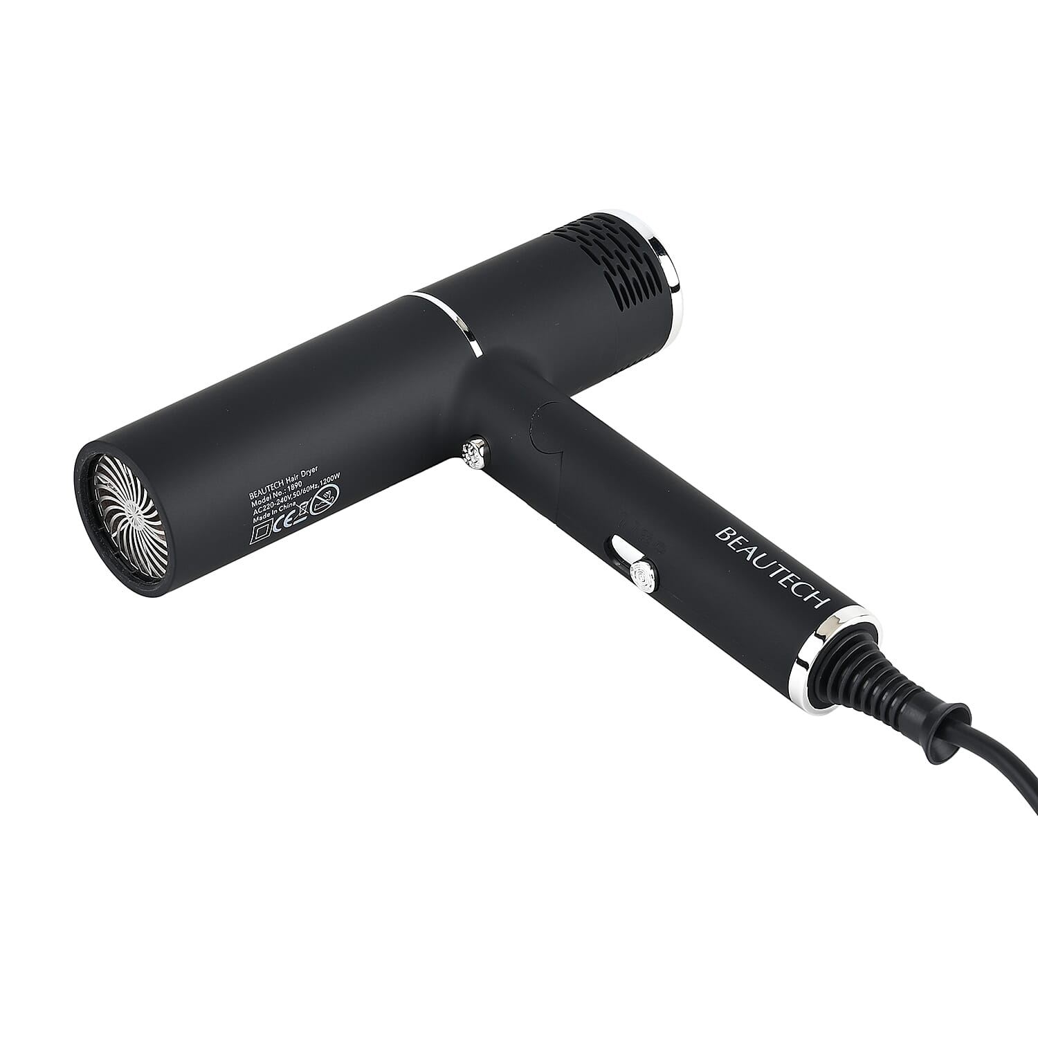 Beautech Foldable Hair Dryer with Concentrator Nozzle (1400W) - Black 7816571 13