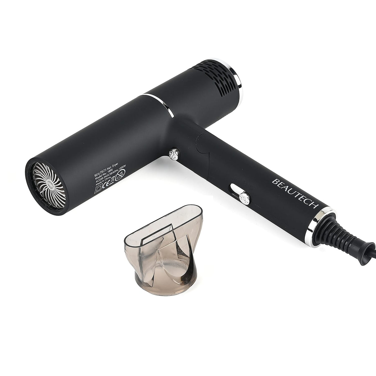 Beautech Foldable Hair Dryer with Concentrator Nozzle (1400W) - Black 7816571 14