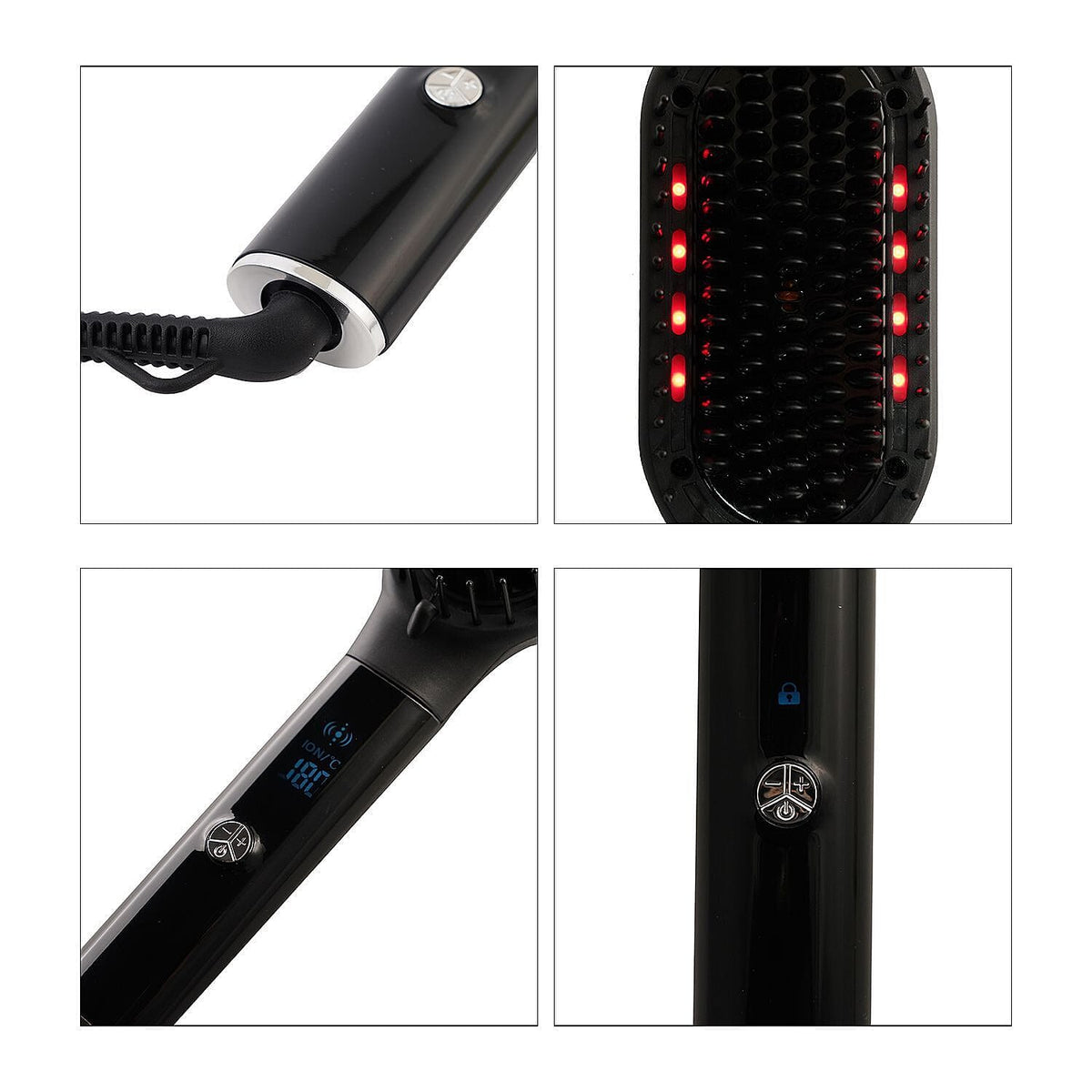 Beautech Multi Functional Hair Straightener Brush - Black 7166849 5