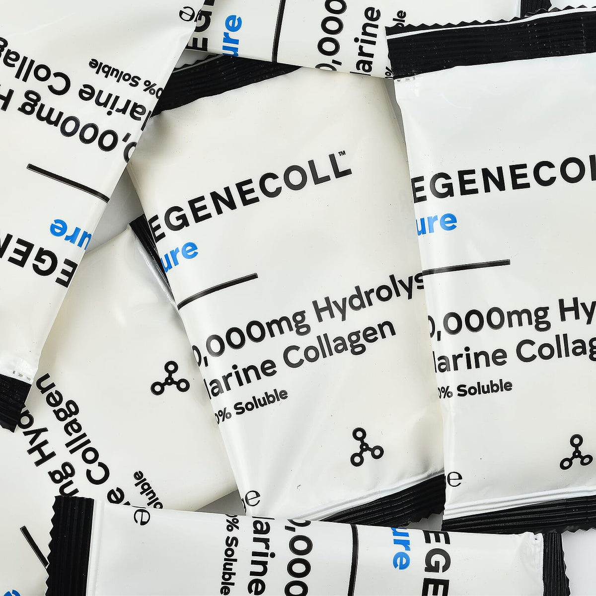 REGENECOLL Pure 4 Weeks Sachets (10,000mg Hydrolysed Marine Collagen 100% Soluble Per Sachet) 7754591 2