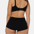 Bella Bodies Pack of 2 - Seamless Full Coverage Bamboo Girlshort (Size M) - Black & Sand