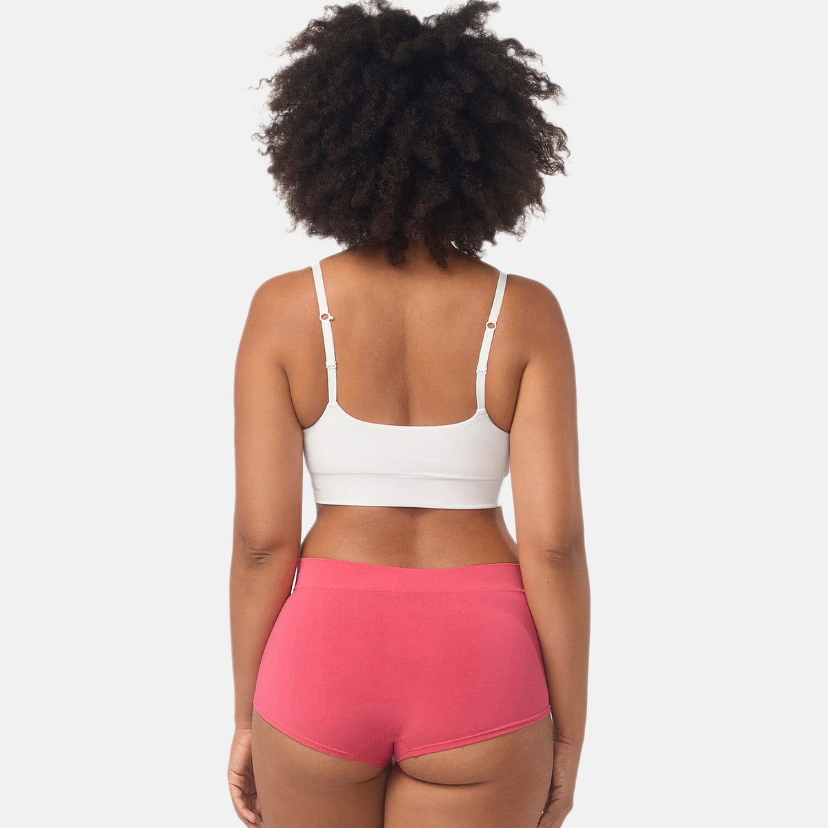 Bella Bodies Pack of 2 - Seamless Full Coverage Bamboo Girlshort (Size M) - Grey Rose V32579121 2