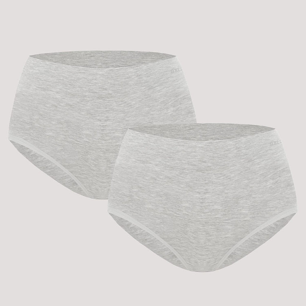 Closeout Deal Price - Set Of 2 Bella Bodies Knitted Underwear (Size S) - Grey Marle