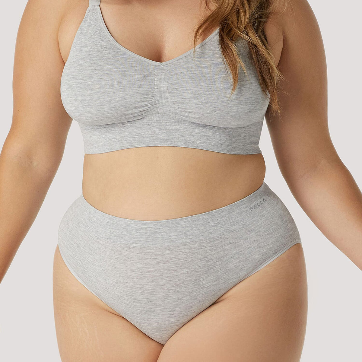 Bella Bodies Knitted Underwear (Size - Small) - Grey Marle V32754430 1