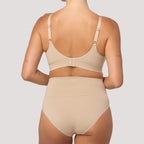 Bella Bodies Pack of 2 - SmoothMe Quick-Dry Seamless High-Waisted Briefs (Size M) - Sand