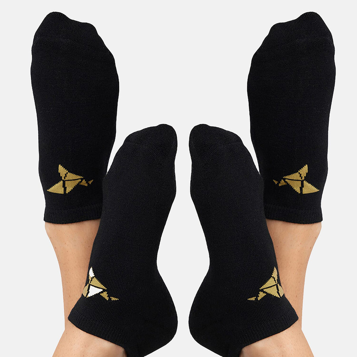 Bella Bodies Pack of 2 - Bamboo Viscose Cushioned Sneaker Socks (Size 5 To 8) - Black V32579395 1