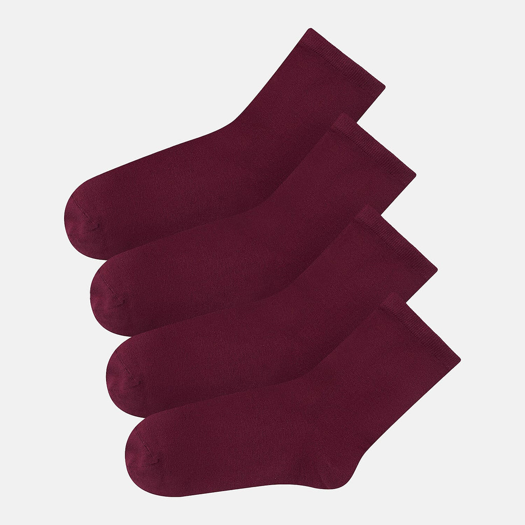Bella Bodies Pack Of 2 - Bamboo Boot Socks (One Size) - Cherry Berry