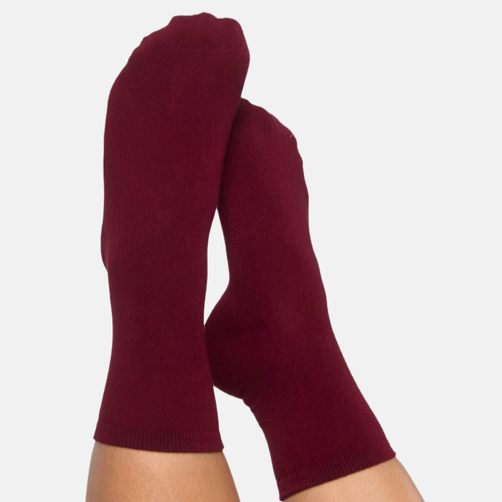 Bella Bodies Pack Of 2 - Bamboo Boot Socks (One Size) - Cherry Berry