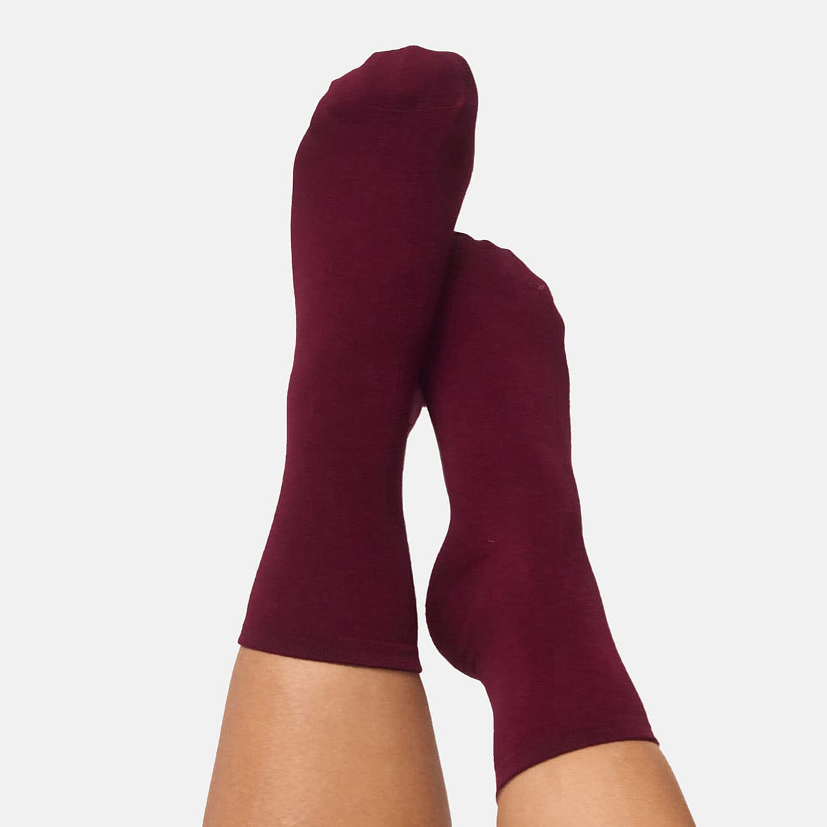 Bella Bodies Pack Of 2 - Bamboo Boot Socks (One Size) - Cherry Berry V32576002 2