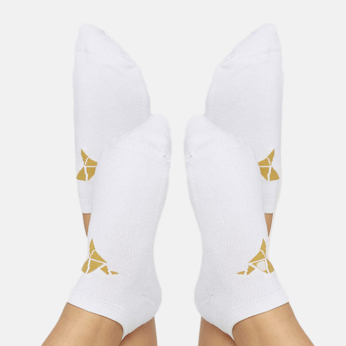 Bella Bodies Pack of 2 - Bamboo Viscose Cushioned Sneaker Socks (Size 5 To 8) - White 8421823 1