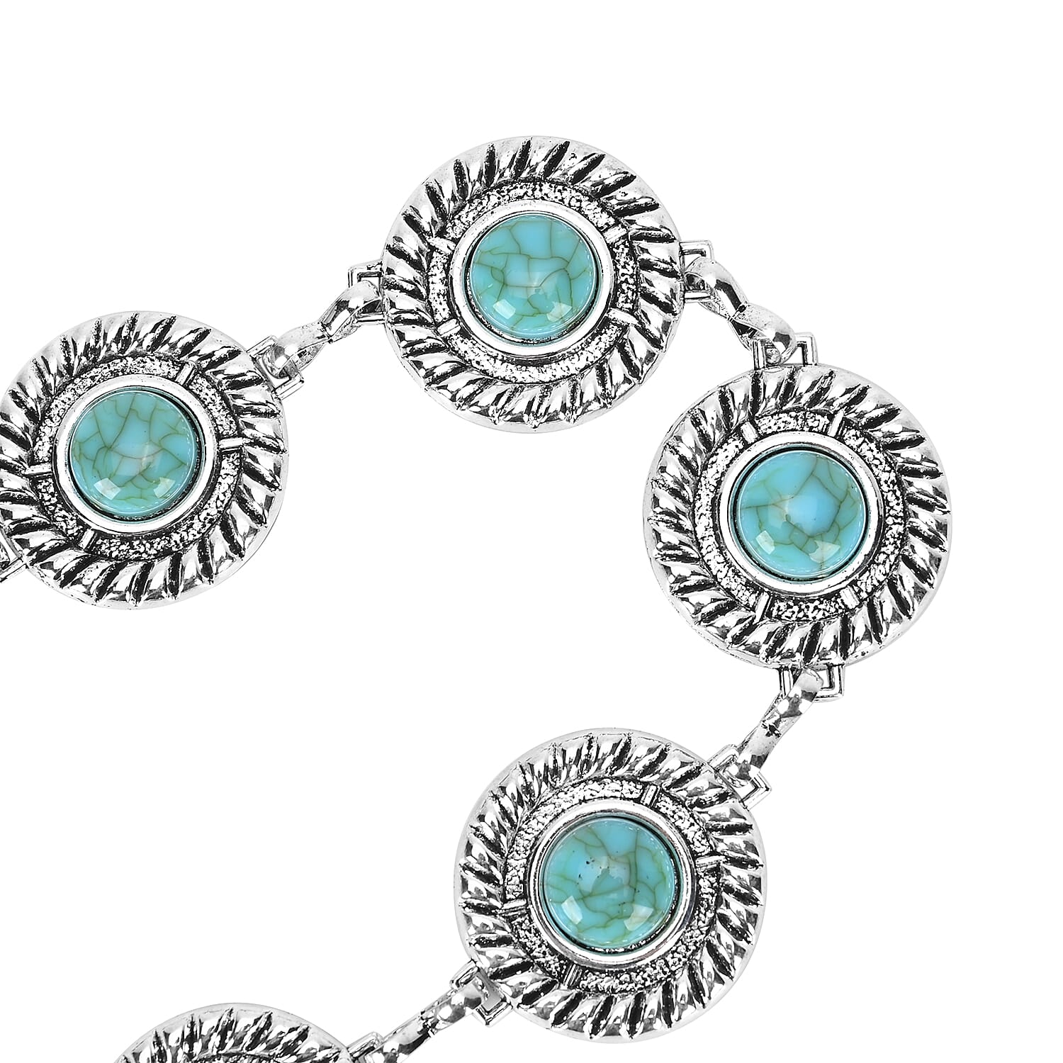 Womenâ€™s Concho Chain-Link Belt 7733608 5