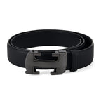 Genuine Leather Belt with Gift Box (Size - 115 CM) - Black