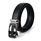 Genuine Leather Belt with Gift Box (Size - 115 CM) - Black