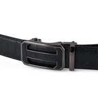 Genuine Leather Belt with Gift Box (Size - 115 CM) - Black