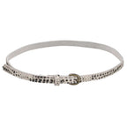 100% Genuine Hair on Leather Belt (Length -106 cm) - Black & White