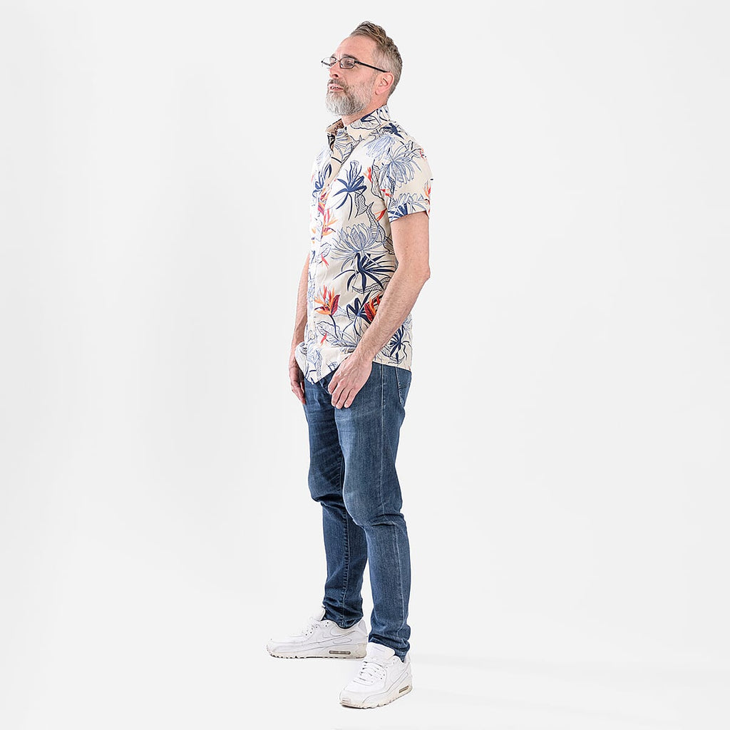 Bench Dexus Short Sleeve Shirt - Chalk L