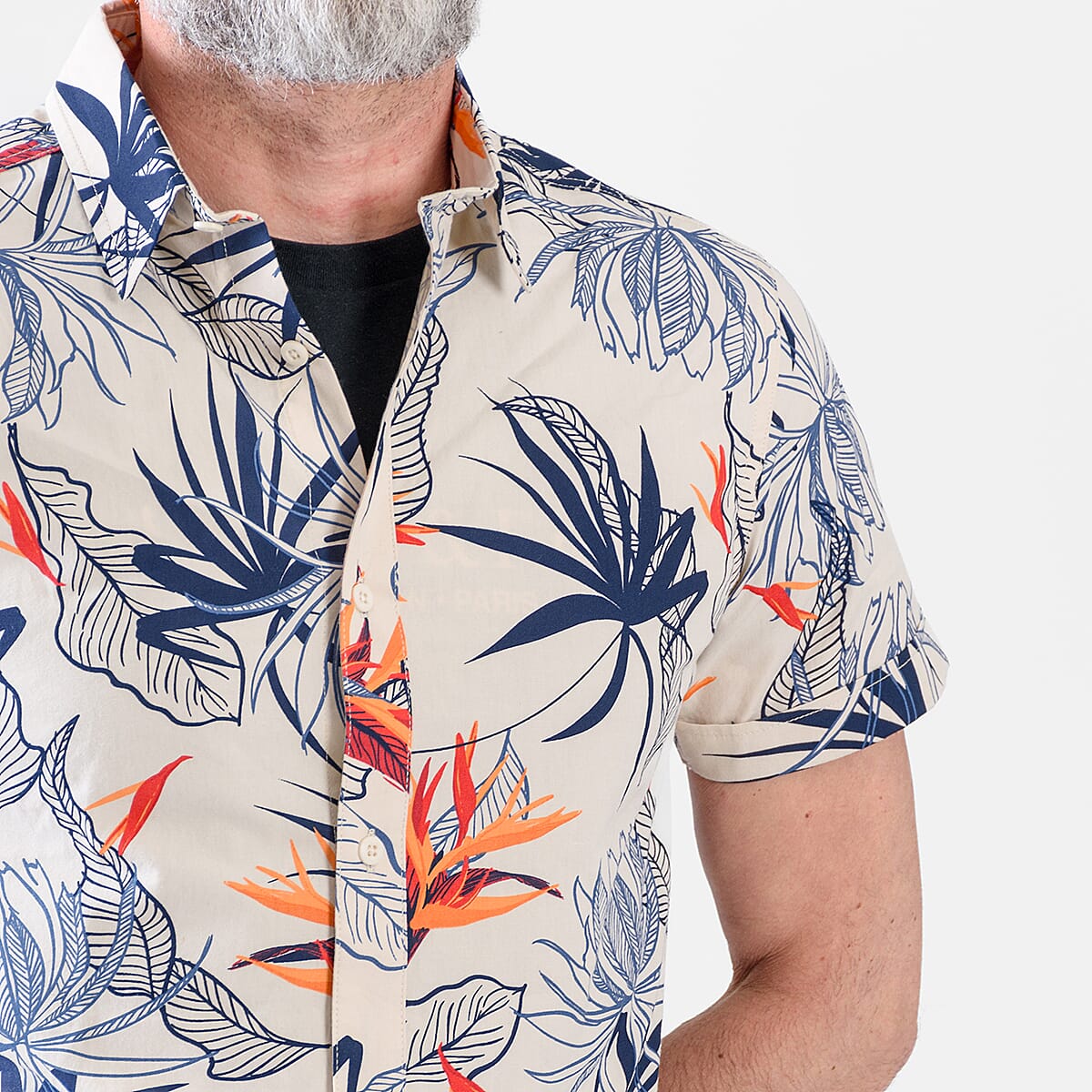 Bench Dexus Short Sleeve Shirt - Chalk L V32624284 4