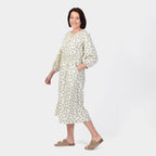 Closeout Deal Daisy Floral Printed Midi Dress (Size 10) - Sage
