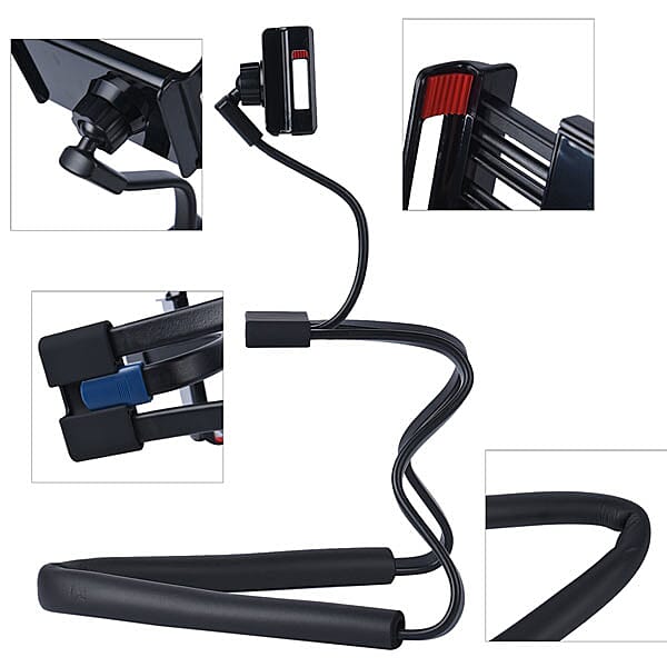 Bendable Phone Holder with 360 Rotation - Black 6326823 6