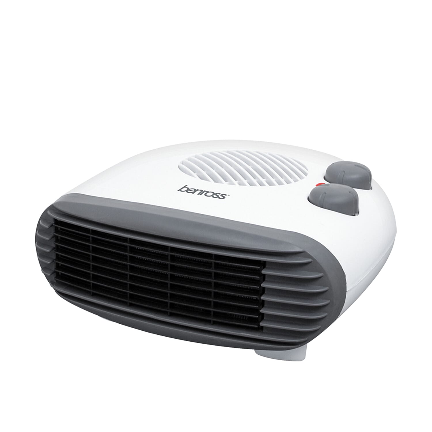Benross Low Noise Heater Featuring Both Heating and Cooling Options with 3 Temperature Settings (Heat Output 2KW) - White and Grey 7681937 1