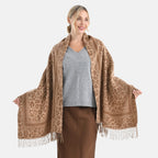 Best Seller Jacquard Shawl (180 X 63 Cm) - Brown