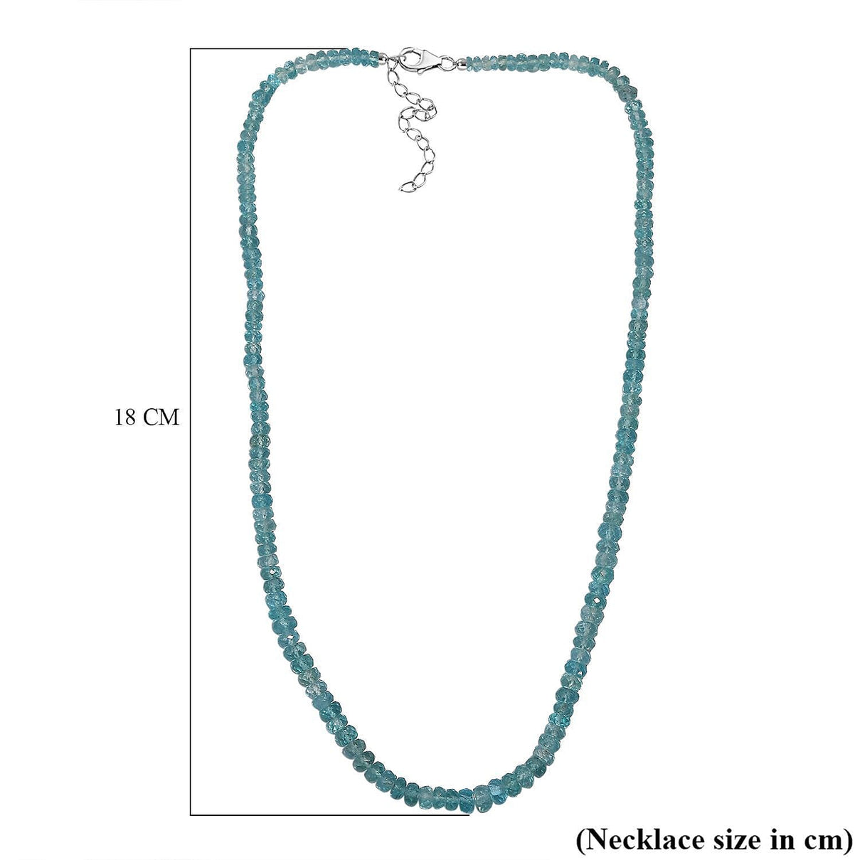 Betroka Blue Apatite Necklace (Size - 18)  Sterling Silver 10.50 ct. 7895673 6