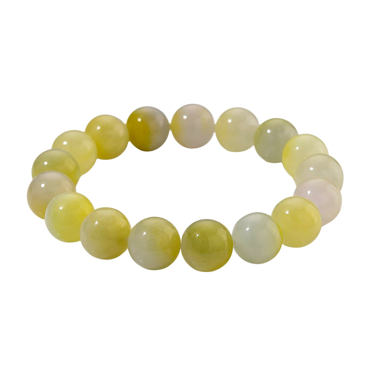 Bi-color Jade Stone Bracelet (Size - 7.5 Stretchable) 270.00 Ct. 8204435 0