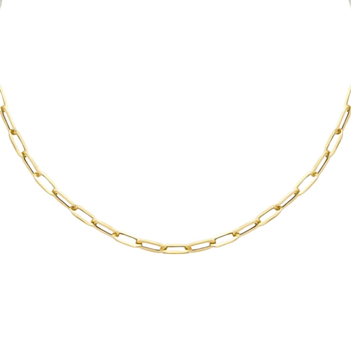 9K Yellow Gold Paperclip Necklace (Size - 30), Gold Wt. 7.80 Gms 7683718 1