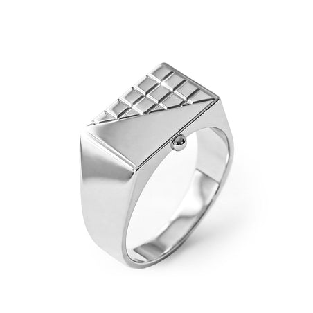 Biggest Close Out Deal- 950 Platinum Signet Ring, Platinum Wt.6.00 Gms. V32387570 1