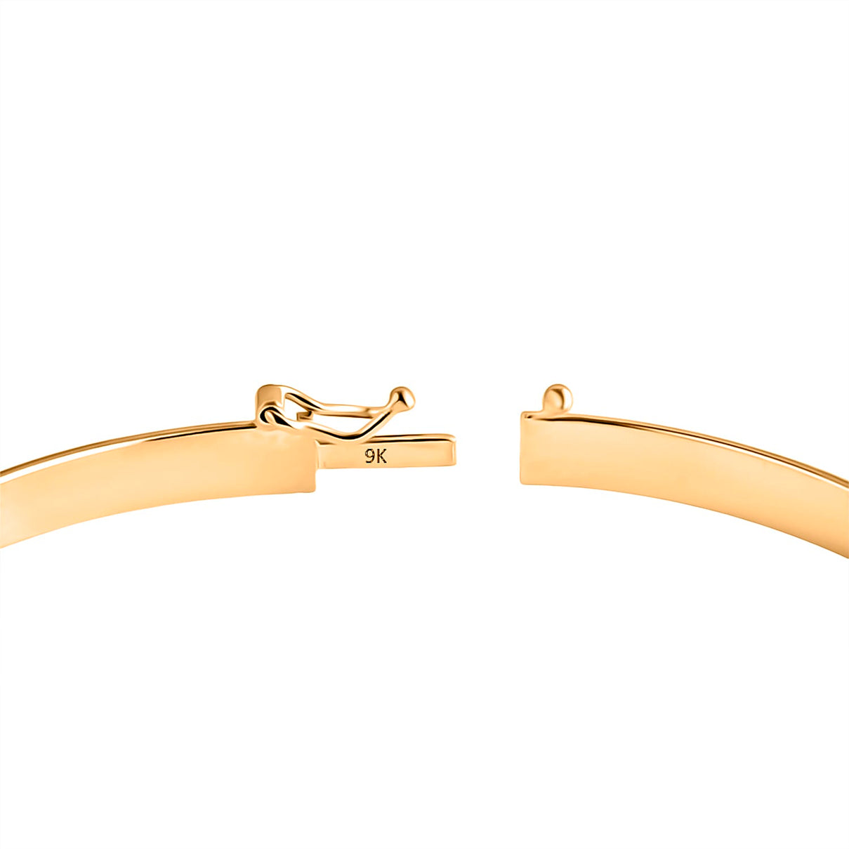 Designer Inspired Close Out - 9K Yellow Gold Enamelled Panther Bangle 7.5 Inch 8302694 6