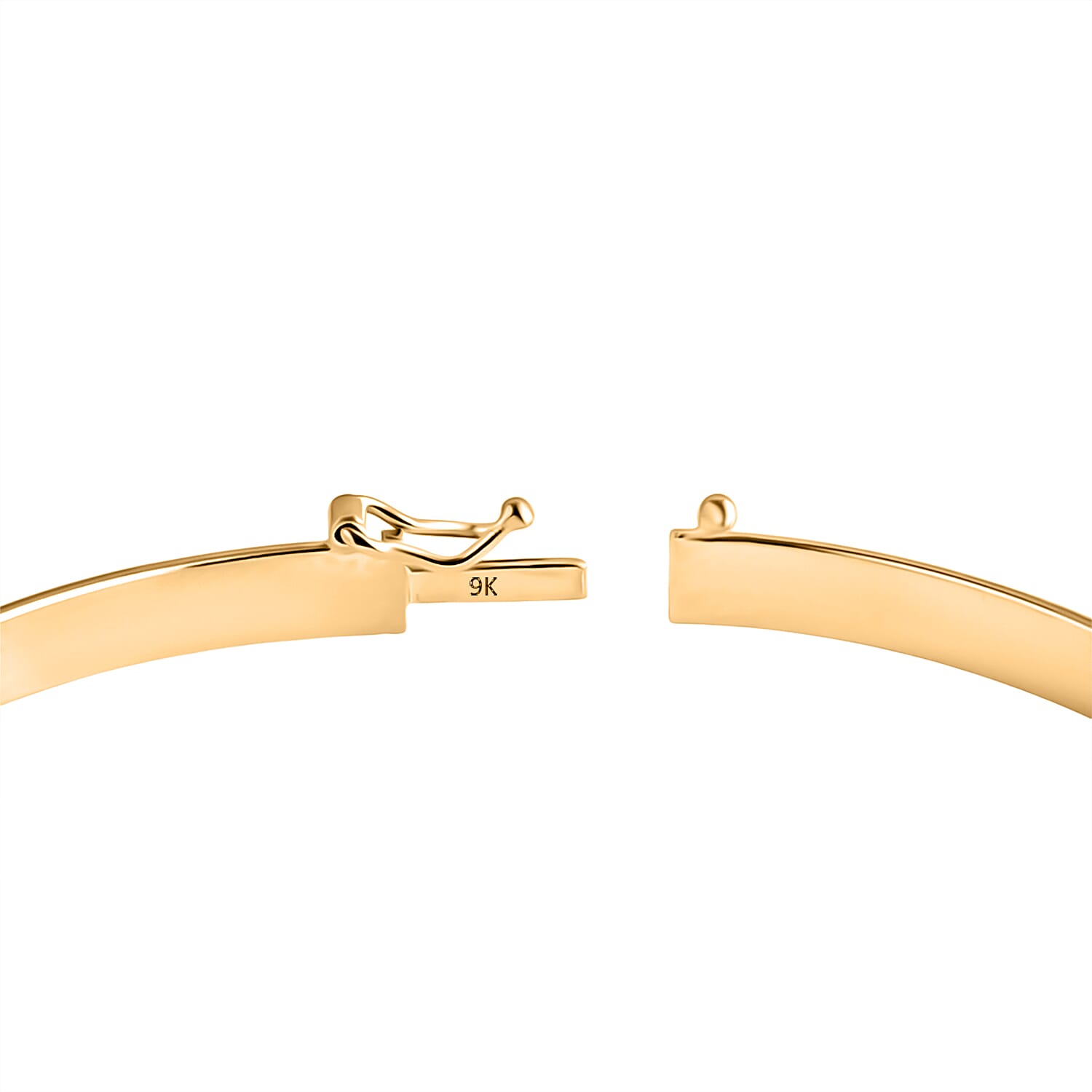 Designer Inspired Close Out - 9K Yellow Gold Enamelled Panther Bangle 7.5 Inch 8302694 6