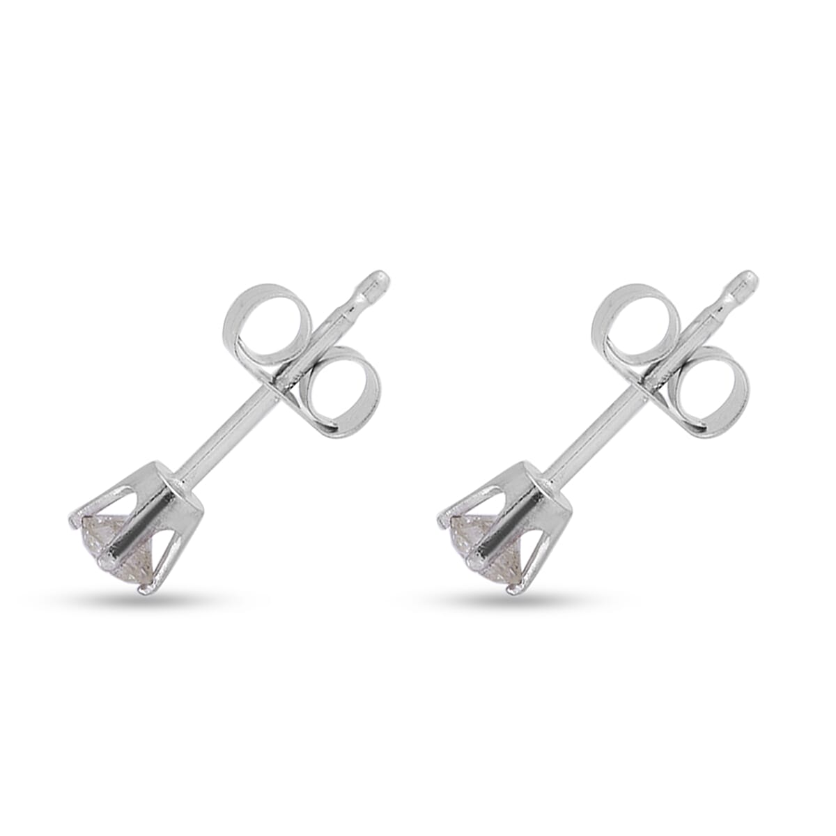 Biggest Ever NY Close Out - 14K White Gold Natural Yellow Diamond (I2) Stud Earrings 0.25 Ct. 7434912 3