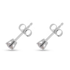 Biggest Ever NY Close Out - 14K White Gold Natural Yellow Diamond (I2) Stud Earrings 0.25 Ct.