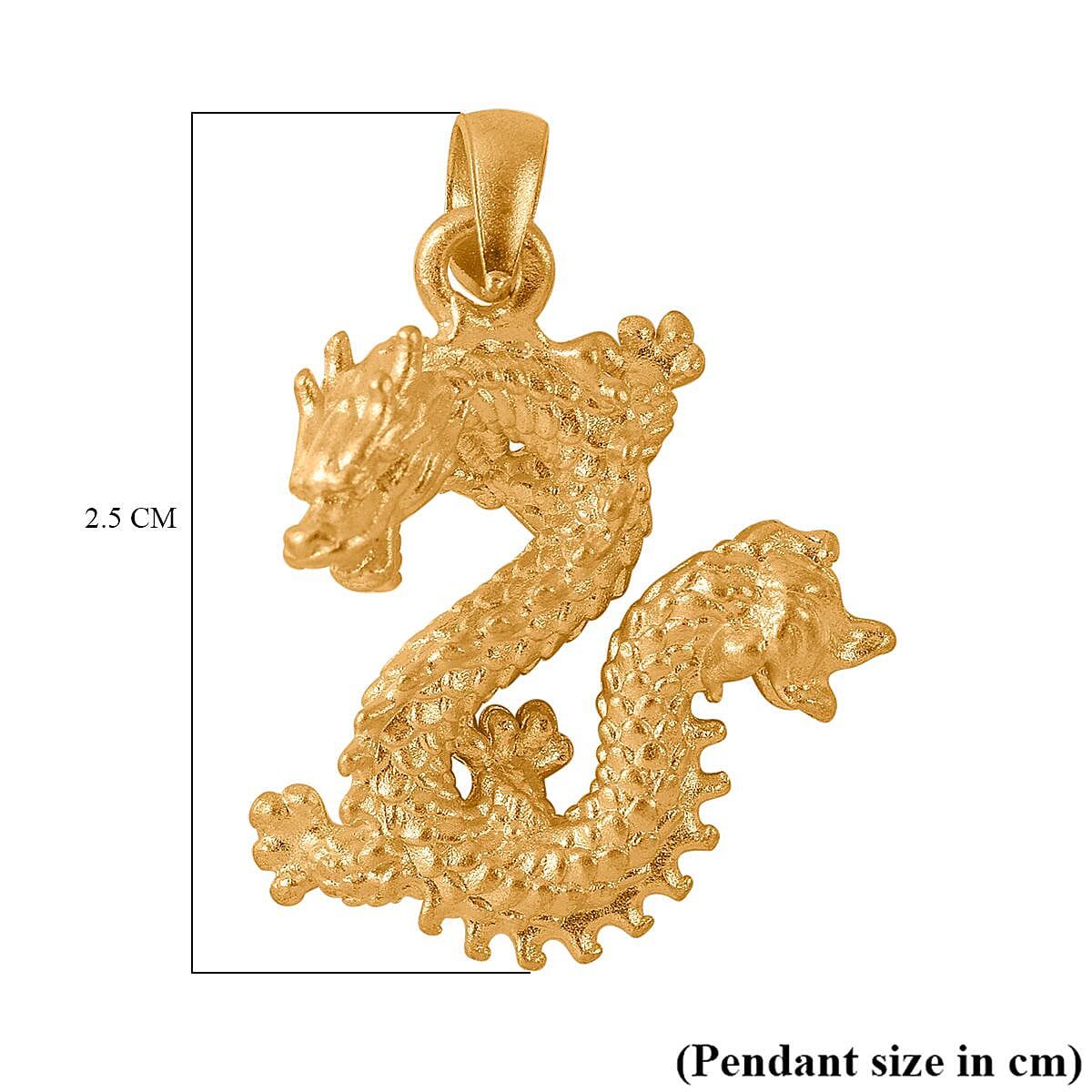 24K (99.99% Purity) Yellow Gold Large Dragon Pendant 7844438 13