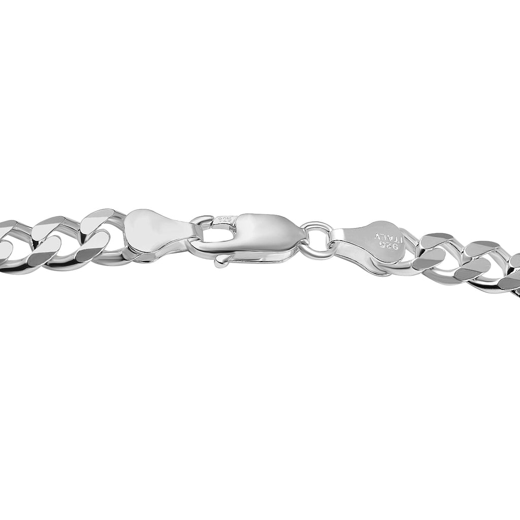 Italian Made Sterling Silver Diamond Cut Curb Necklace (Size - 22), Silver Wt. 37.50 Gms