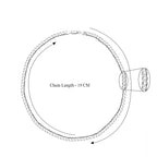Italian Made Sterling Silver Diamond Cut Curb Necklace (Size - 22), Silver Wt. 37.50 Gms