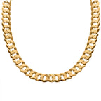 Biggest Silver Deal of 2024 - Italian Made Yellow Gold Plated Sterling Silver Flat Curb Necklace (Size - 20) With Lobster Clasp, Silver Wt. 55.70 Gms.