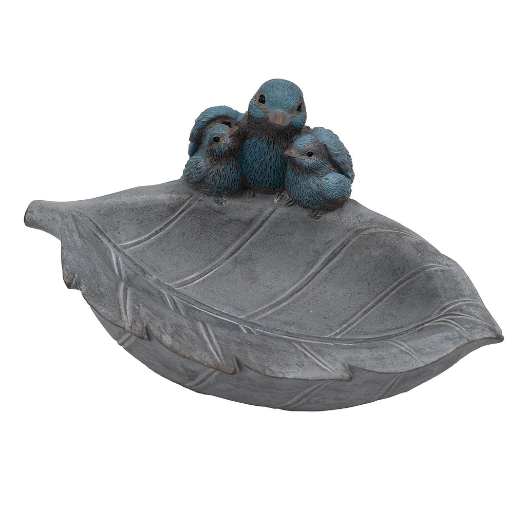 Outdoor Garden Bird Family Birdfeeder - Blue