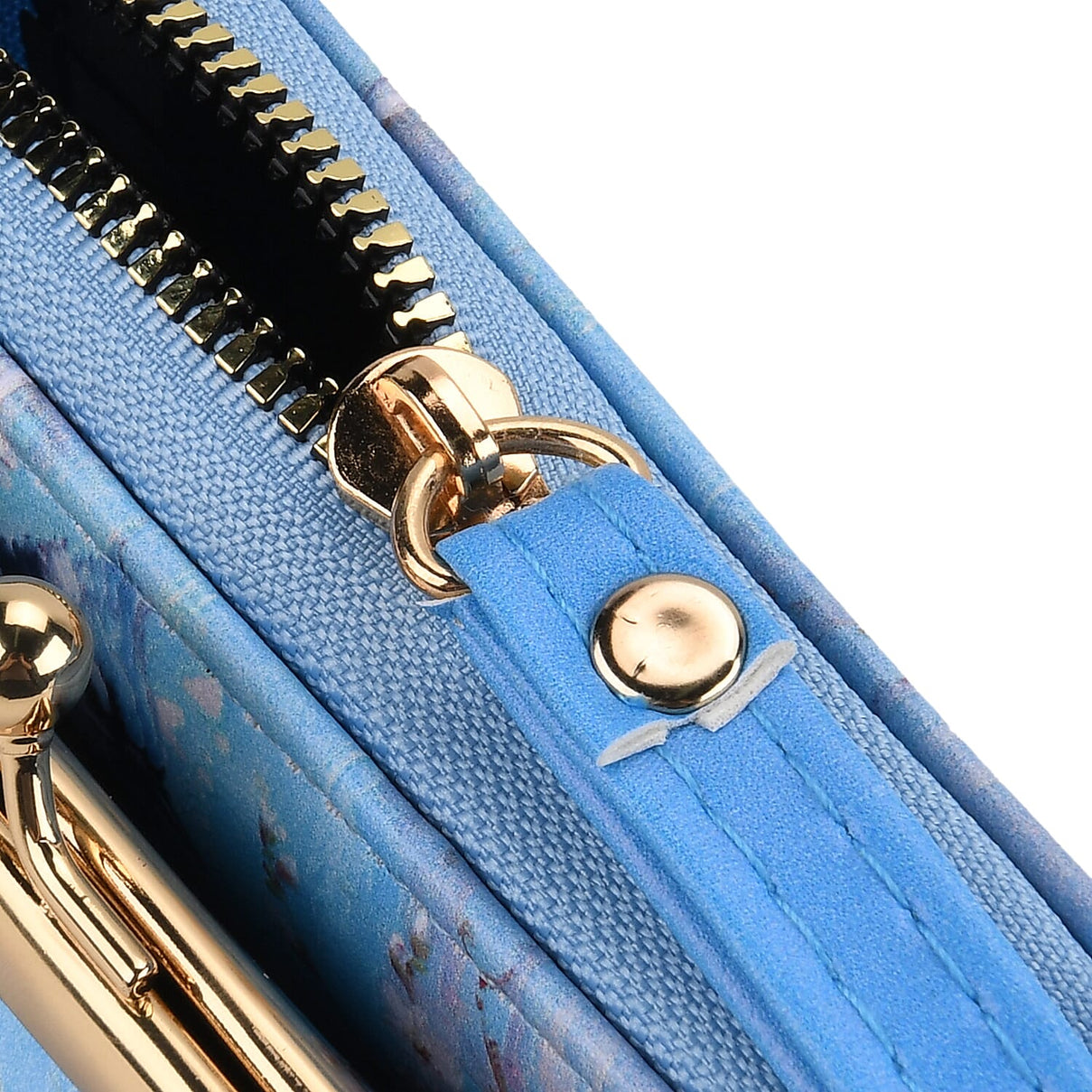 Bird Print RFID Wallet - Light Blue 8252695 8