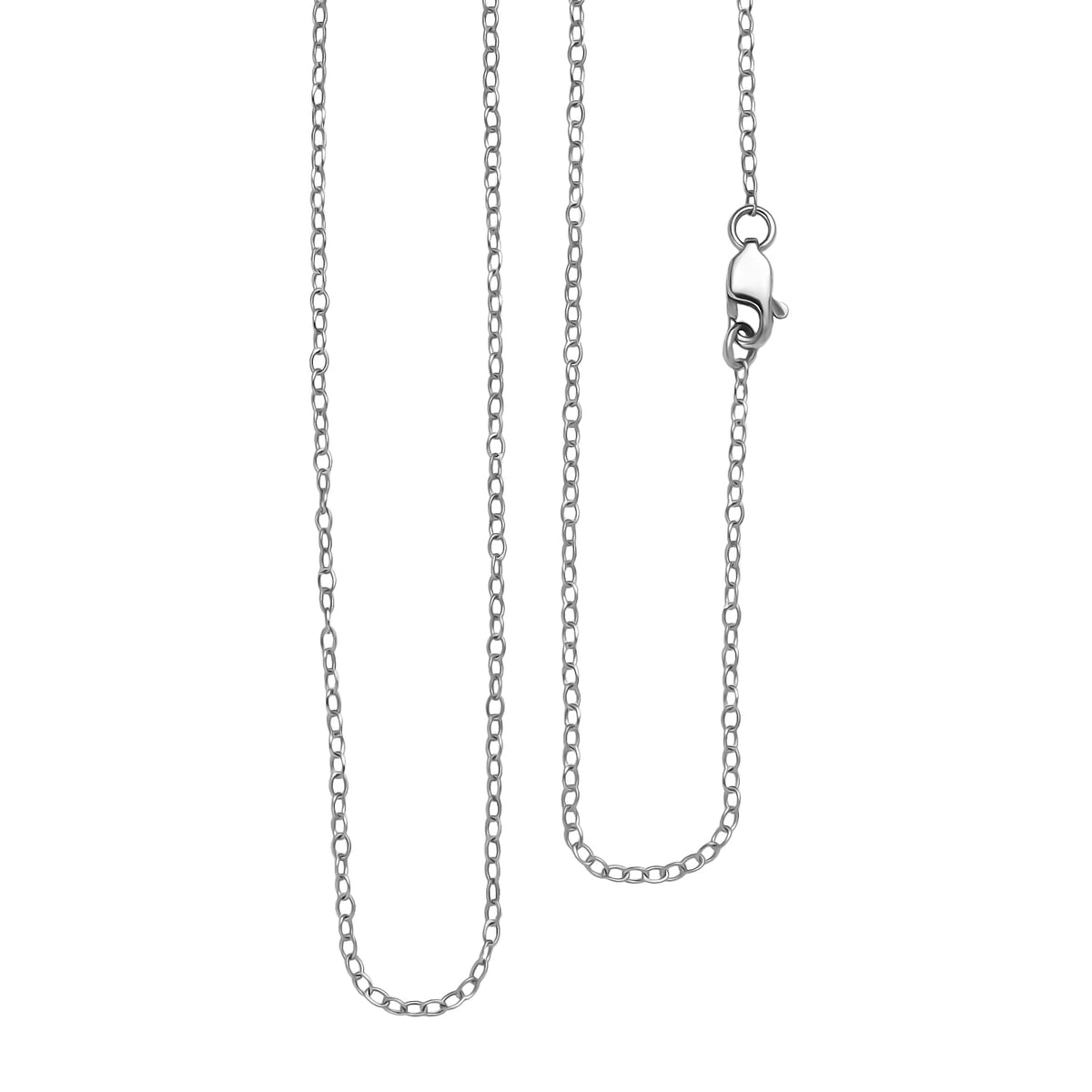 950 Platinum Oval Link Necklace (Size - 20) 8114910 3