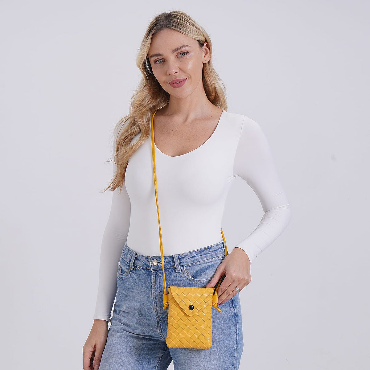 Woven Crossbody Bag - Yellow 8031902 3
