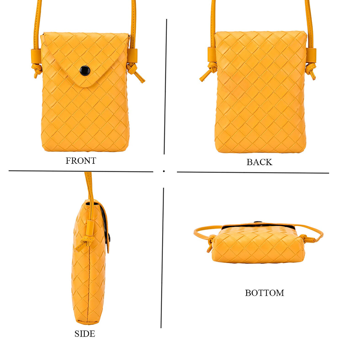 Woven Crossbody Bag - Yellow 8031902 9