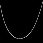 Italian Made Sterling Silver Bismark Chain (Size - 20) with Lobster Clasp
