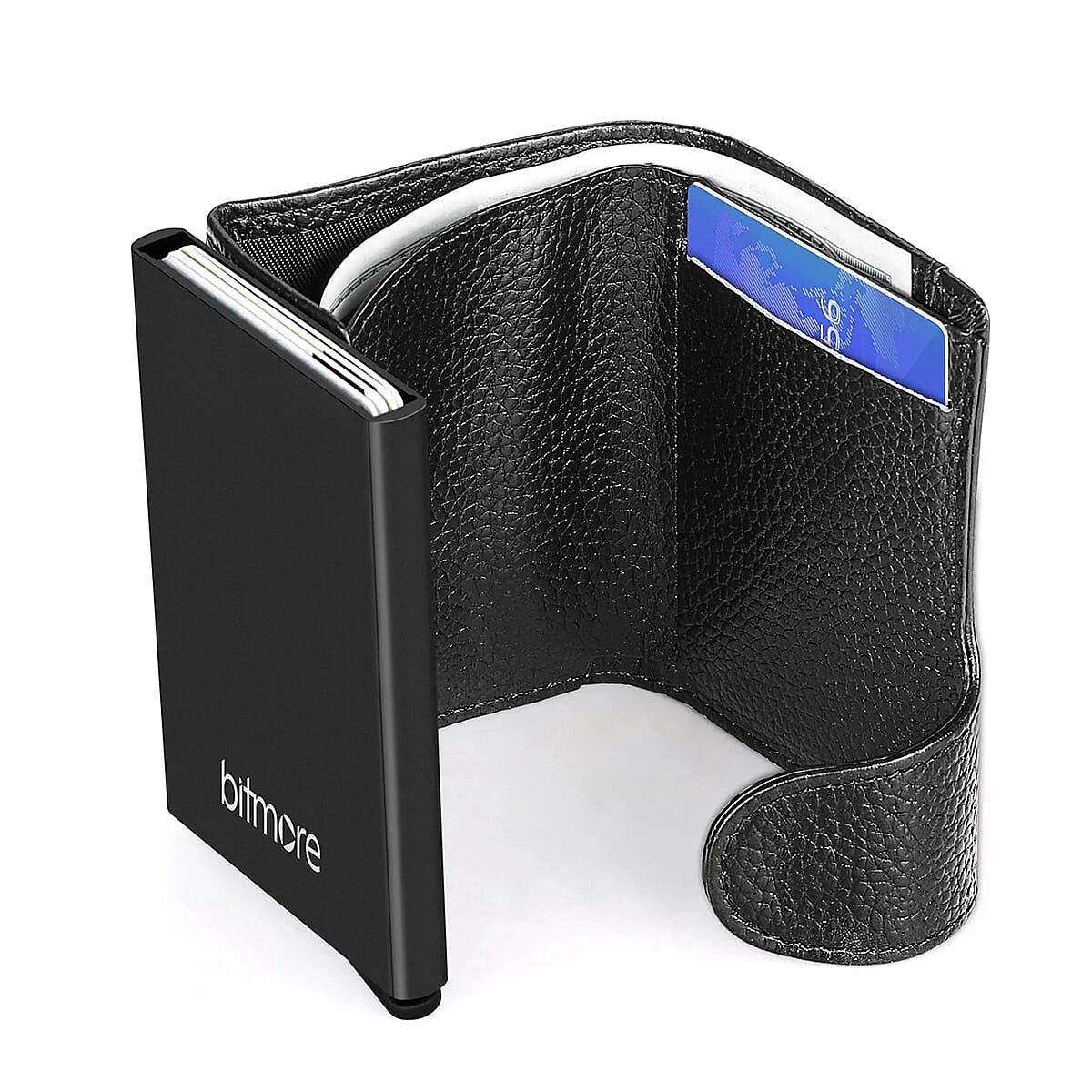 Closeout Deal - Bitmore 100% Leather RFID Protected Wallet - Black 8048518 0